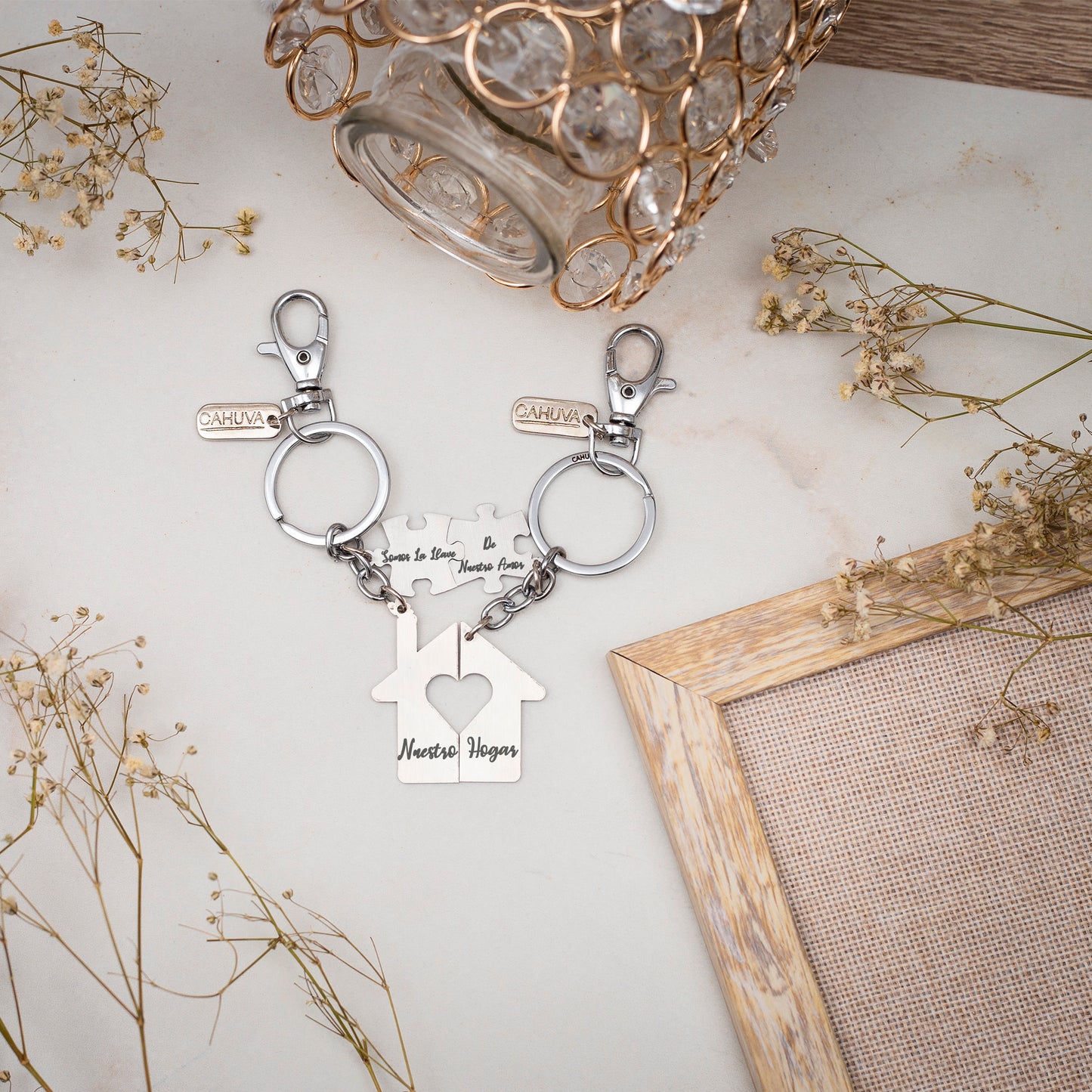 CAHUVA Llaveros Our Home